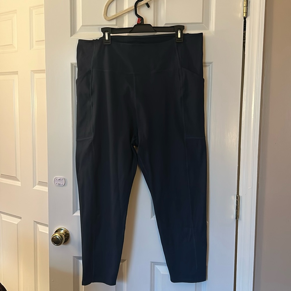 Girlfriend collective (5XL) midnight blue pocket leggings